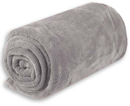 Bestlivings Babydecke Schmusedecke Kuscheldecke Krabbeldecke Wickeldecke Mikrofaser viele Farben und Größen (ca. 70x100 cm/hellgrau - steingrau)