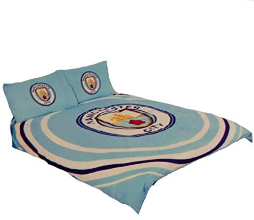 Manchester City FC Pulse Doppel-Bettbezug und Kissenbezug