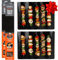Camerons Produits Barbecue Grill Tapis (30,5 x 45,7 cm)-Plaque Cuisson Moule Liner- réutilisable Motif NE Doit être Remplacé Large Noir