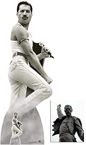 BundleZ-4-FanZ F. Mercury On Stage Lifesize Cardboard Cutout/Standup Fan Pack 179cm x 67cm Includes Free Mini Cutout and 8x10 Photo