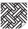 Wallepic 268968299 Papier Peint intissé Motif géométrique Noir/Blanc