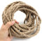 DC VOLTAGE 3 Core Cable Antique Twisted Cable LED Lighting Rope Electrical Wire, Hemp Rope Cord Textile Hemp Electric Wires Lamp Cord for Pendat Light DIY Projects (1 Meter 3 Core Twisted)