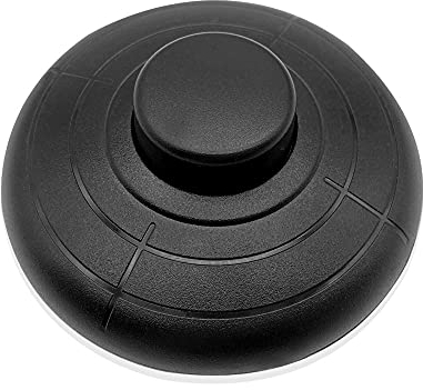 GZGXKJ 1 Pezzi Diametro 70mm Interruttore a Pedale Rotondo Nero Interruttore di Linea a Pedale Per Lampada Da Terra e Lampada Da Tavolo