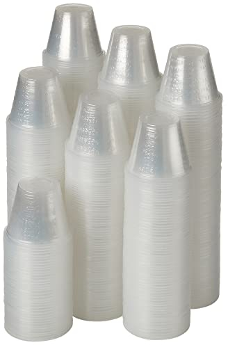 Clear Medicine Cups (1oz) - Pack of 500 - Plastic Disposable Graduated Medicine Cups with Measurements for Accurate Dosage for Medication Mixing Arts & Crafts Mouthwash and More