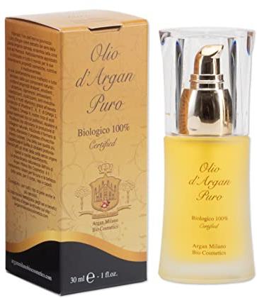 Olio di Argan Puro 100% Biologico Certificato - Idratante Naturale Anti-invecchiamento per la pelle, viso, corpo e capelli Ricco di Proprietà nutrienti, rigeneranti e ristrutturanti (30 ml)