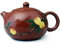 Teekanne, 193 ml, chinesische Yixing-Ton, Xishi-Töpfe, roter Pfirsichfarben, lange Lebensdauer, Rot