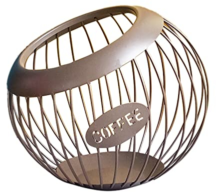 iFCOW Porta cialde di caffè di grande capacità, organizer per capsule di espresso, compatibile con tutte le cialde