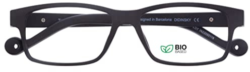 DIDINSKY Presbyopie Lesebrille oder Presbyopie Anti Blaulicht Anti Blaulicht für Männer und Frauen. Rubber Touch, flexible Bügel und entspiegelte Gläser. Graphite +2.0 - THYSSEN BIO