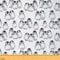 Pinguin Stoff Meterware für Kinder Jungen Mädchen Antarktis Tier Polsterstoff Kawaii Cartoon Pinguin Dekostoff zum Quilten Nähen Geschenk DIY Art Kleidung Grau Weiß Schwarz 92 x 150 (HxB)