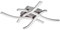 Reality Leuchten LED Deckenleuchte Route R62474407, Metall Nickel matt, Kunststoff weiß, inkl. 4x 5 Watt LED