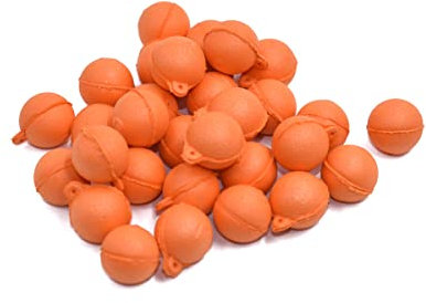 PHECDA PROFLY 30 Stücke 12mm Karpfen Angelköder Boilies Eier schwimmende Kugel /5 Verschiedene Aromen Künstliche Karpfen (Orange-Süßkartoffel-12mm-30pcs)