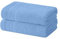 Degrees Home - Juego de 2 Toallas de Bidé - Toallas de Baño - 100% Algodón - 480 g/m2 - 30x50 cm - Celeste