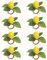 Zitronen-Serviettenringe, 8 Stück, künstliche Zitronen-Serviettenringe, Sommer-Bauernhaus-Serviettenringe, Serviettenhalter für Abendessen, Hochzeiten, Geburtstag, Urlaub, Tischdekorationen