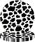 POPOYU 16P Jungle Safari Animal Party Cow Print Paper Plates 9 inch,Jungle Animal Party Disposable Paper Plates,Jungle Theme Party Tableware Decorations Set Jungle Safari Reptile Party Supplies