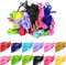OTTYMO 12 Stück Elastisches Gummiband Schnur Band Flache Gummibänder Bunt Gummilitze 6mm x 5m Hosengummi Mehrfarbig Hutgummi Nähbänder 12 Farben Gummikordel aus Polyester für DIY Handwerk Kleidung