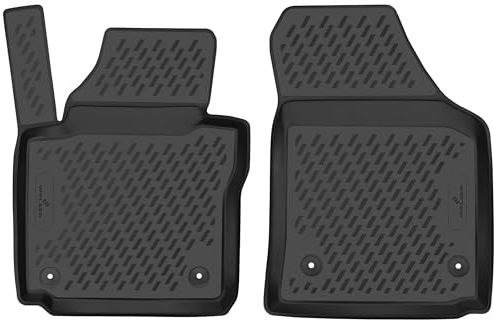 WALSER XTR Gummi Fussmatten Auto für VW Caddy 4 (SAB, SAJ) 05/2015-Heute, 100% passgenaue Auto Fußmatten, robuste Universal Fußmatte Auto, Gummimatten Auto, Auto Fussmatten Gummi