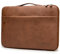 Lopoleis® Sac pour ordinateur portable, sac de travail, en cuir synthétique, pour homme et femme, avec poignée, pour MacBook Chromebook, marron, 14 Zoll