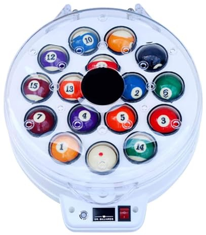 YYUINU Poolball-Polierreinigungsmaschine, Poolball-Reiniger-Poliermaschine, kugelsichere ballistische Billardkugel-Polierreinigungsmaschine, geeignet für Billardkugel-Set Snooker-Kugel-Set,16 Balls