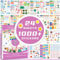 Zayookey 24 Fogli/1000+ Adesivi Planner per Agenda Stickers Bullet Journal Month Theme Adesivi Agenda Planner Adesivi Decorativi per Decorare Album Agenda Diari Calendario (1000+)