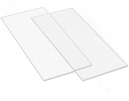 Placas de Policarbonato Tejadillo de Protección Hoja de plástico acrílico transparente Hoja transparente sólida de policarbonato de 2 mm, Panel de reemplazo UV para cobertizo de invernadero, Cubierta