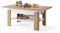 All4All Couchtisch Rino - Kaffeetisch - Wohnzimmertisch mit Ablage - Sofatisch - ausziehbar bis 170cm - höhenverstellbar - 130x65cm - 05 - Wotan Eiche + Weiß