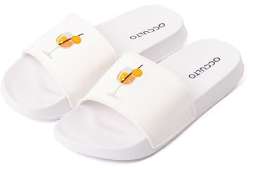 Occulto Claquettes Motif Spritz Femme & Homme Lot de 1 (modèle: Lou) blanc 43/44