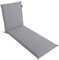 LILENO HOME Coussin pour chaise longue de jardin - 1 pièce - Chaise longue à roulettes - Argenté - Idéal pour chaise longue de plage - Rembourré - 190 x 60 x 5 cm - Malt