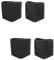 Garneck 4pcs Ladder Feet Covers Non-Skid Rubber Feet Protectors 40mm x 25mm Step Foot Pads Durable Ladder Replacement End Caps Black