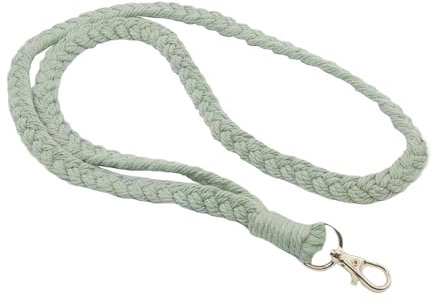 TENGEE SchlüSselband Lang,SchlüSselband Mit Karabiner,SchlüSselanhäNger Lang,SchlüSselband Zum UmhäNgen,SchlüSselanhäNger GrüN,SchlüSselanhäNger Lang Geflochten FüR Ausweise Und SchlüSsel(GrüNer)