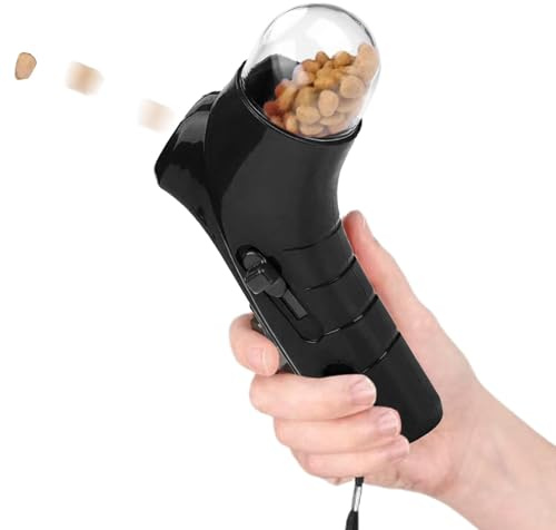 Leckerli Pistole Katze Leckerlie Werfer Lustiges Pet Treat Launcher Hundespielzeug Interaktives Haustier Leckerli Spender Spielzeug Für Hunde Und Katzen-Übungstraining