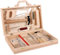 Kids Tool Set, Pretend Construction Kit, Preschool Educational Repair Game Tools, Kids Construction Kit, Wooden & Metal Toolbox (36.5x22x7.5cm), for Home, School Nursery