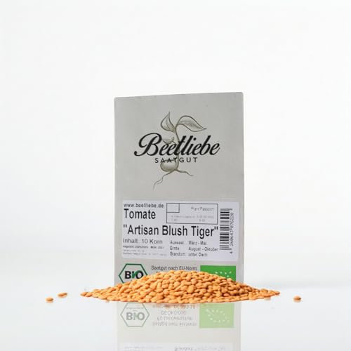 Flaschentomate Artisan Blush Tiger Samen - BIO-Tomatensorte samenfestes Saatgut von Beetliebe, s??? -fruchtiger Geschmack