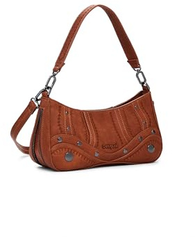 Desigual Schultertasche Umhängetasche Alsacia Embro Patch Crossbody Bag Camel braun