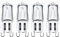 Unibulb Halogen G9 300℃ Heat Tolerant Chandelier/Oven/Microwave Capsule Light Bulb 320lm 40W 2800K (Warm White), 2000hr Life, Pack of 4
