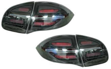 CBXPXVXP Autolichter, Scheinwerfer, kompatibel mit Porsche Cayenne 958.1 958.2 2011–2018, Upgrade 2020, Matrix-Laserscheinwerfer(R-RHD,Taillights Smoke)