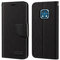 Shantime Custodia Portafoglio Flip in Tessuto Oxford Compatibile con Nokia XR20, Cover Protettiva Magnetica con Slot Carte e Supporto(Nero)