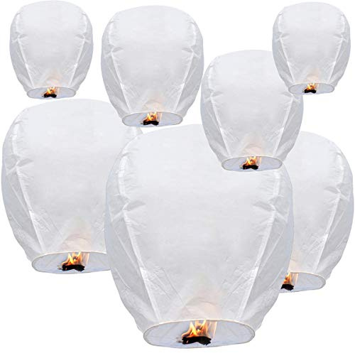 10 Pack White Paper Lanterns Ball Lanterns for Birthday Wedding Bridal Baby Shower Art Class Home Outdoor Indoor Party Decoration