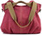 LOSMILE femmes Toile Sac d'épaule Sac à main bandoulière Sacs portés (rouge)
