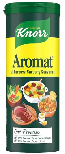 Knorr Aromat Assaisonnement salé tout usage sans colorants artificiels ni conservateurs Exhausteur de goût pour légumes, riz, pâtes ou salades 6 x 90 g