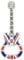 Guitar Bottle Opener Fridge Magnet Union Jack Flag Souvenir Gift UK GB London