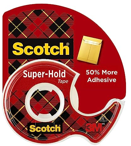 Scotch mit leistungsstarkem Klebeband, 3/10,2 x 1.651 cm, 1 Spender (198) 1 Dispenser
