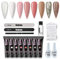 Vishine Poly Gel Nail Extension Kit, 8 Colors Nail Extension Builder Gel Kit,Acrylic Nail Kit Builder Gel Enhancement All-in-One Manicure Starter Set #02