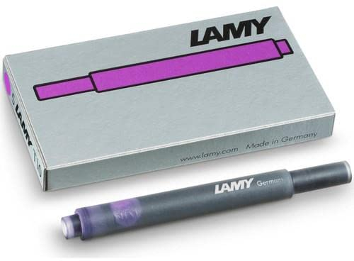 Lamy T10 Ink Cartridges Packs of 5 Cartridges Purpleaa