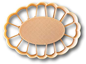 Ausstechform mit Daumenabdruck, oval, 6,35 cm