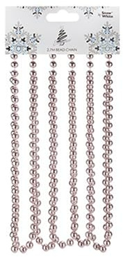 Stunning Rose Gold Bead Chain Decoration - 270 cm x 0.8 cm, Pack Of 1 - Elegant & Dazzling Design, Durable & Reusable - Perfect For Weddings, Parties & Home Decor
