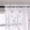 Taisier Home Floral White Sheer Curtains Flower Print Vine Embroidery Bedroom Curtain Rod Pocket Voile Window Curtains for Living Room 1321 x 2134 cm Long Set of 2 Paneels Red Buds with Green Branch