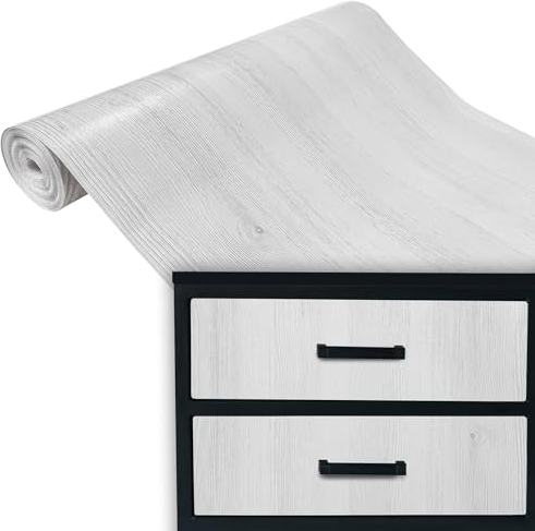 DecoMeister Vinilo Adhesivo para Muebles Imitación de Madera Olmo Nórdico Papel Autoadhesivo Lámina para Pared Cocina Puertas En Rollo para Forrar Aspecto Madera 90 x 100 cm por Metros