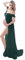 FEOYA-Trailing Longues Robes Accessoires de Photographie de Maternite Robes pour Photos Shoot ÉTE Respirant Tube Top Split Avant Grossesse Dames sans Bretelles Maxi Robe,S,Vert Foncé