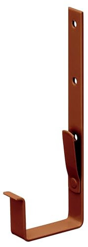 INEFA Dachrinnenhalter Kastenrinne, PVC NW 68, 20 Stück Braun Rinnenhalter Dachrinnenzuberhör, einfache Montage, Made in Germany
