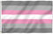 Anley Fly Breeze 3 x 5 Fuß Demiwoman Pride Flag – Lebendige Farbe und farbecht – Canvas Header und doppelt genäht – Demiwoman LGBT Flags Polyester mit Messingösen 3 x 5 Ft